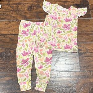 Milkmaid Goods Floral Pajama Lounge Set 2T